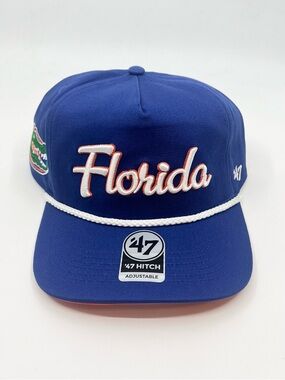Florida Gators ‘47 Brand Hitch Blue Cursive Adjustable Snapback Hat *BRAND NEW*